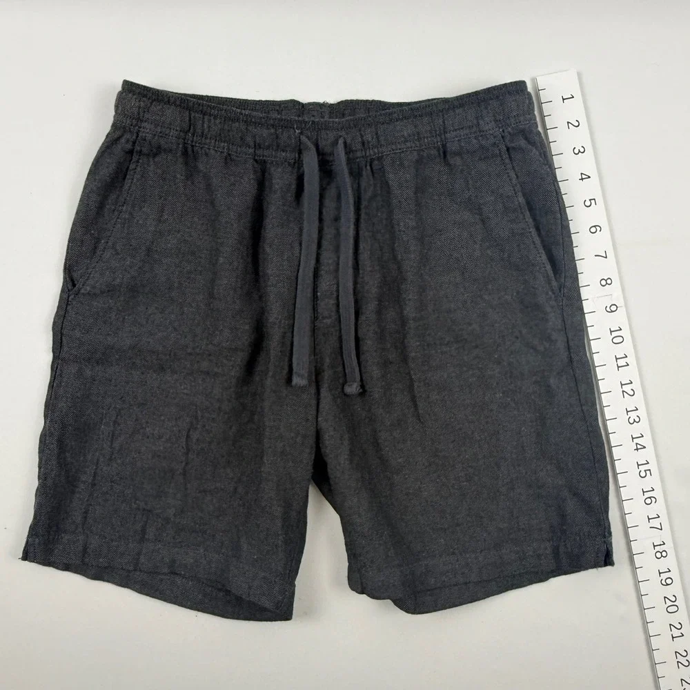 Banana Republic Mens Deck Short Charcoal Gray Drawstring Shorts Small NWT